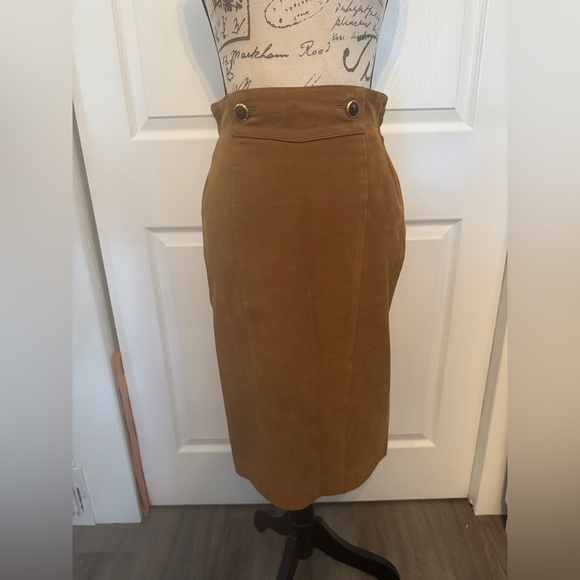 Loewe Dresses & Skirts - Vintage Loewe Suede Skirt 38